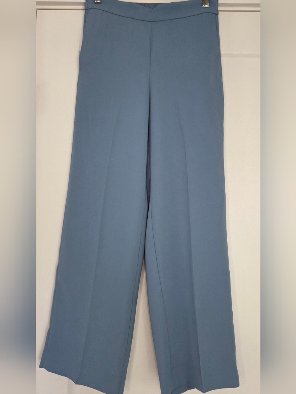 J.Crew NWT Dusty Blue Wide Leg Pull-On Pants Size 4